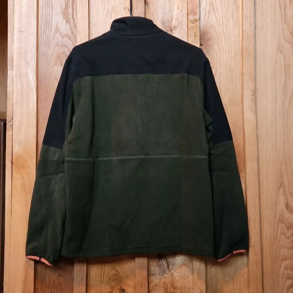 Grays Peak REI Zip Up Fleece Outdoor Activewear Sweater Small, Evergreen & Black